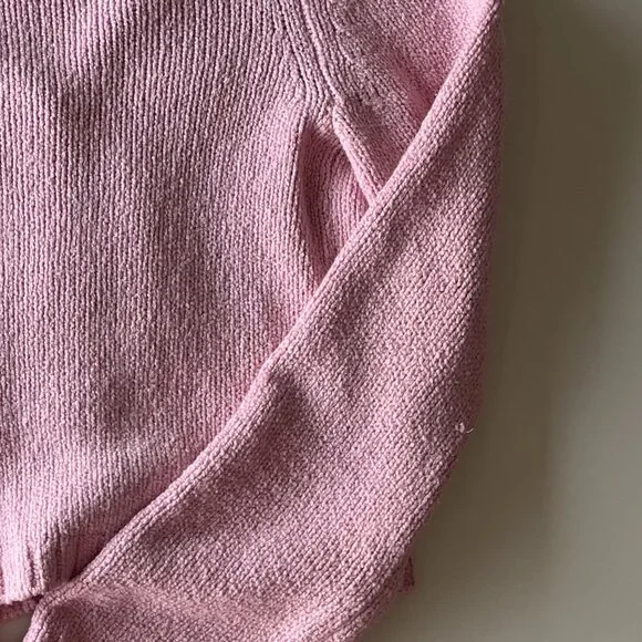 Light Pink Cardigan Sweater - Picture 9 of 9